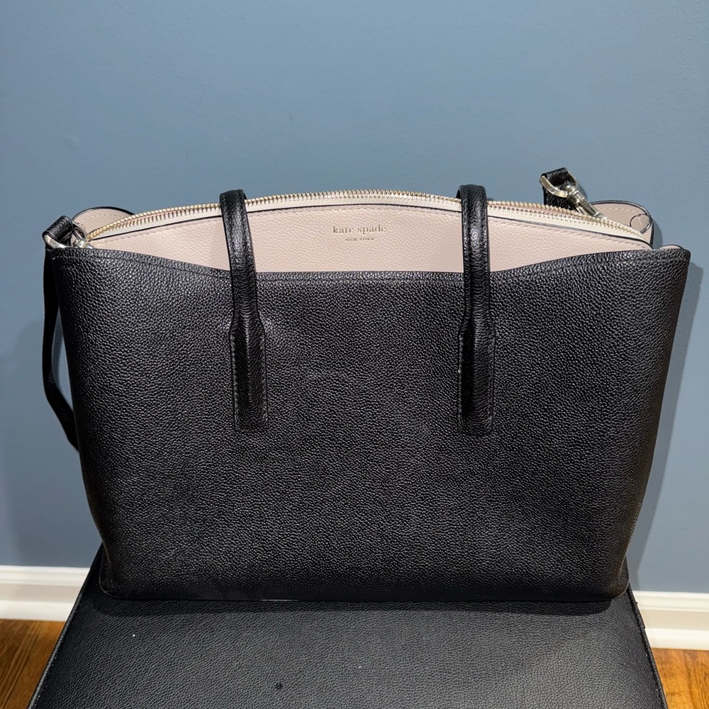 Kate Spade Black Leather Tote